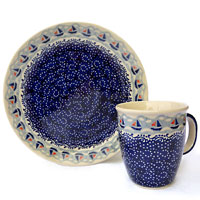 Bunzlauer Keramik maritime Dekore