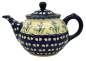 Preview: Polish Pottery Teapot 1,2 L pattern Campanula blue