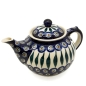 Preview: Polish Pottery Teapot in Eye of Peacock