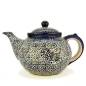 Preview: Polish Pottery Teapot - Blue Flutterer Pattern