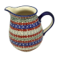 Preview: Polish Pottery Jug 1 litre in Pattern Siena - 2.Qual.
