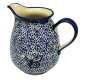 Preview: Polish Pottery Jug 1 litre - Pattern Blue Butterfly