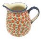 Preview: Polish Pottery Jug 1 litre in Pattern Viola red