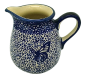 Preview: Polish Pottery jug one pint blue butterfly design