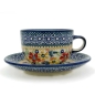 Preview: Polish Potter cup and saucer-Cornelia design