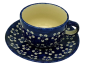 Preview: Polish Pottery Cup & Saucer Pattern Jade - 2.Qual.