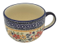 Preview: Polish Pottery cafe-au-lait-cup 450 ml Cornelia pattern