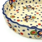 Preview: Polish Pottery Quiche Baker - Kadinski Pattern