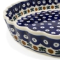 Preview: Polish Pottery Quiche Baker - Garland Pattern