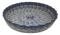 Preview: Polish Pottery Quiche Dish - Pattern Blue Butterfly