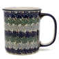 Preview: Polish Pottery, straight mug, (l) handle, Pattern Korel