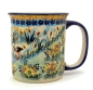 Preview: Polish Pottery, straight mug for 220 ml, large handle, Storch design