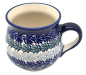 Preview: Polish Pottery Mug Round - Coral Pattern