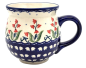 Preview: Polish Pottery jumbo mug Glockenblume red design - 2.Qual.