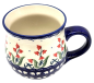 Preview: Polish Pottery jumbo mug Glockenblume red design - 2.Qual.