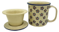 Preview: Polish Pottery Mug Straight (l) Pattern Margarete - 2.Qual.