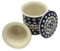 Preview: Polish Pottery Teaset, straight mug 400 ml with sieve and lid, pattern Garland