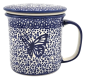 Preview: Polish Pottery straight Mug 400 ml with sieve and lid