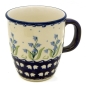 Preview: Polish Pottery mug "Mars" bellflower design - 2.Qual.