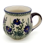 Preview: Polish Pottery Belly Mug, round, Pattern Bianca