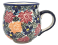 Preview: Polish Pottery Mug Round - Nina Pattern