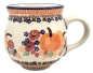 Preview: Polish Pottery Mug Round - Pumpkin Pattern - 2.Qual.