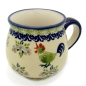Preview: Polish Pottery Belly Mug, round, Pattern Bianca