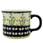 Preview: Polish Pottery Mug Straight - Pattern Campanula blue