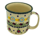 Preview: Polish Pottery Mug Straight (l) - Pattern Ladybird