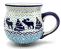 Preview: Polish-Pottery-belly-mug-medium-size-traditional-design-adelheid