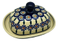 Preview: Polish Pottery Butterdish - Polish Flower Pattern