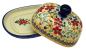 Preview: Polish Pottery Butterdish - Flower Meadow