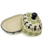 Preview: Polish Pottery Butterdish - Olives Pattern