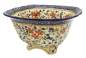 Preview: Polish Pottery footed bowl, Cornelia pattern