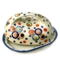 Preview: Polish Pottery butter dish open pattern Kadinski