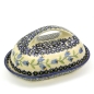 Preview: Polish Pottery Butterdish with large handle in Pattern Agnes