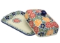 Preview: Polish Pottery Butterdish pattern Nina, view with opened lid