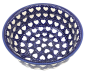 Preview: Bunzlauer Keramik Schale gewellt 600 ml Herzen Ansicht von oben