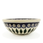 Preview: Polish Pottery Bowl 760 ml Eye of Peacock - side view