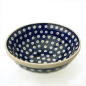 Preview: Polish Pottery Bowl 760 ml Blue Spot - view from above
