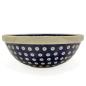 Preview: salad-bowl-dia-24-cms-bluespot-pattern, side view