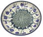 Preview: Polish Pottery serving dish or fruit bowl 30 cms, blue primrose pattern