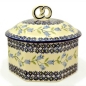 Preview: Polish Pottery biscuit jar, harebell pattern
