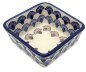 Preview: Polish Pottery Square Dish 150 ml Abanico view from above