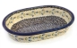 Preview: Polish Pottery baking dish oval 32 cms, harebell design