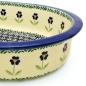 Preview: Bunzlauer Keramik ovale Auflaufform 1500 ml Dekor Angelika