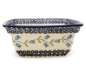 Preview: Polish Pottery Bowl Square - Pattern Agnes - 2.Qual.