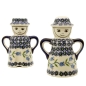Preview: Polish Pottery Salt & Pepper People SET - Pattern Agnes