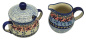 Preview: Polish Pottery Sugar/Creamer Set - 2 pieces - Pattern Arur