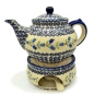 Preview: Teekannen und Stövchen im Set günstiger bestellen bei Bunzlau Scheune